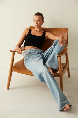 SEAMLESS SQUARE NECK CROP TOP PHGSZRLU23IY