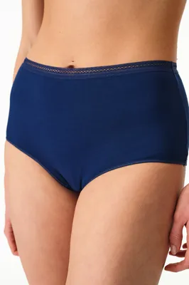 Easy Cotton Trim High-Waist Brief PL310WRM26IY