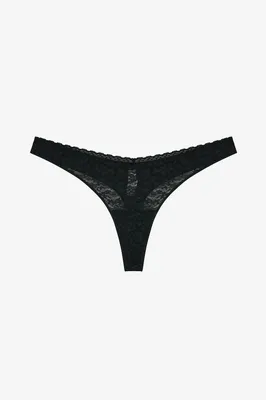 Easy Lace V-Shape Thong PL43QDET26IY