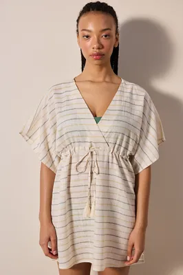 NATURAL STRIPE KAFTAN PL6L794224IY