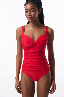 SHIRRED SWIMSUIT PL8JEIM025IY