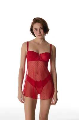 Broderie Heart V Wired Babydoll PLC7TT5K26IY