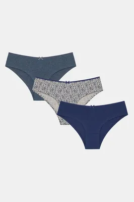 PRETTY NAVY FLOWERS 3LU HIPSTER PLK8X2YM24SK