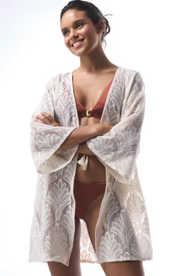 LACE KIMONO PLKF23RO25IY