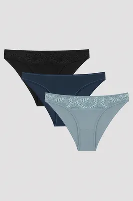 BLUE HAZE LACY DETAIL 3LU SLIP