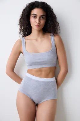 REVERSIBLE SEAMLESS CROP TOP PLPOK3SB25IY