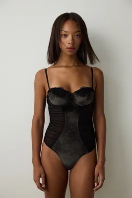 Velvet Thong Bodysuit PLV71IUM25SK