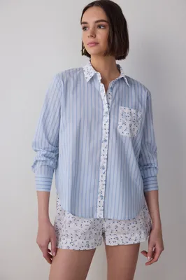 Lilah Long Sleeve Shirt & Shorts Set PN0A7AR825SK