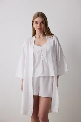 BRIDAL SATIN ROBE PN0HGEVU25IY