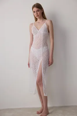 Bridal Lacy Nightgown PN2S1CVP25SK