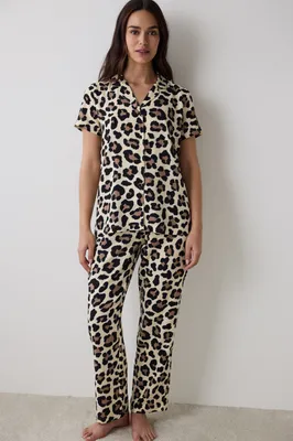 LEOPARD CHALLY SS G?MLEK PANT SET PN4YG61F25IY