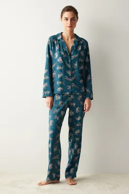 Printed Pyjama Set PN6J9QT123SK