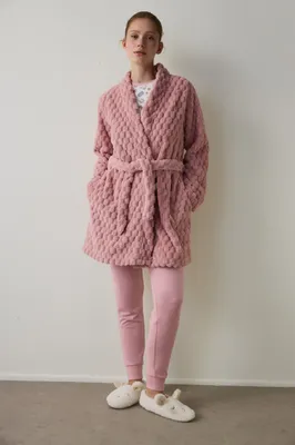 TEA PARTY FLUFFY ROBE PN6SCVS725SK