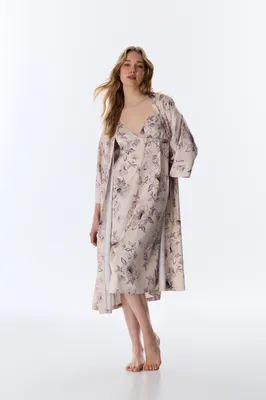 Petal Satin Robe PN8VZLS126IY