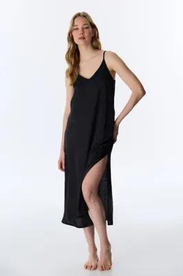 Lilah Satin Sleeveless Nightgown PN9E209R26IY