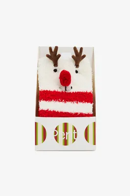 NY Reindeer Striped Socks PNBIU55125SK