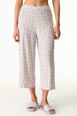 Ella Printed Capri Pants PNCMXOW326IY