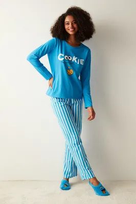 PYJAMA  COOKIE MONSTER SET PND7OD6123SK