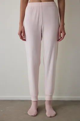 Ellie Solid Fuzzy Pants PNDZ18O625SK