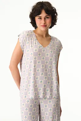 Ella Printed Short-Sleeve T-Shirt PNEJGRAB26IY