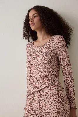 Dreaming Printed Long Sleeve T-Shirt PNELM12N25SK
