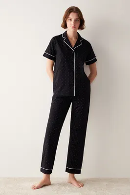 WHITE DOTTED SS G?MLEK PANT SET PNF2L5V125IY