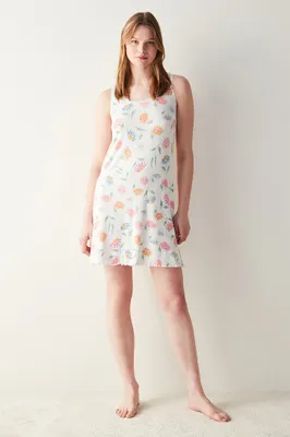 FLORA PRINTED NS ELBISE-300 PNGJ291N24IY
