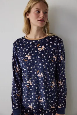 CUTE BEAR FUZZY SWEATSHIRT PNH8WQY025SK