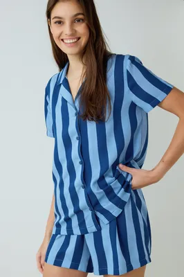 Into the Blue Short-Sleeve Shirt & Shorts Set PNIME6QS25SK