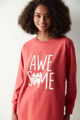 AWESOME SWEATSHIRT PNK4V38P23SK
