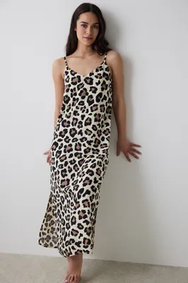 LEOPARD CHALLY NIGHTDRESS PNKH4WMS25IY