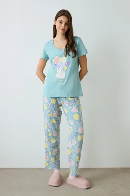 With Love Short-Sleeve Pants Set PNLEHT7825SK
