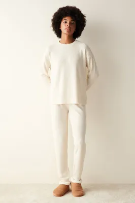 Lilah Waffle Light PJ Sweatshirt  PNMS9K8R23SK