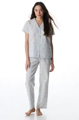 Lemons Short Sleeve Shirt Trousers Set PNNWT3LP26IY