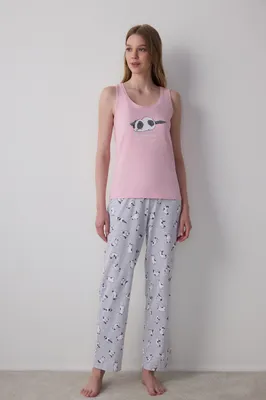 Sleepy Sleeveless Pants Set PNORTT2P25SK