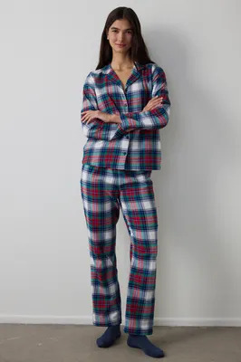 NY Green Checked Shirt & Pant Set PNPIKWTO25SK