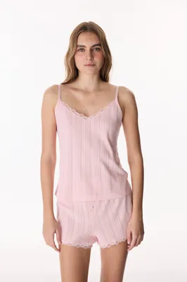 Lotus Pointelle Tank Top PNR17NSU26IY