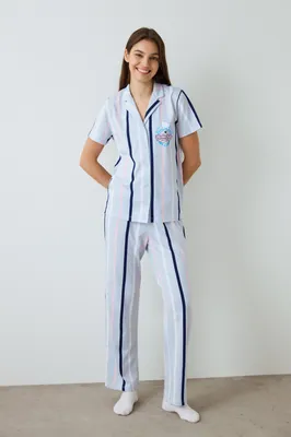 Licensed Sanrio Short-Sleeve Shirt & Pants Set PNVF8AB325SK