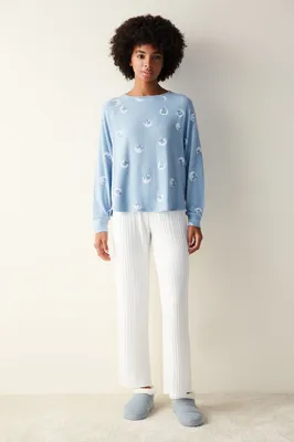 Thermal Moon Yoga Printed Sweatshirt PNVVN3JX23SK