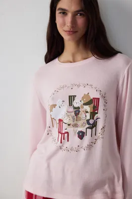 GOOD MOOD PINK SWEATSHIRT PNWP9CF625SK