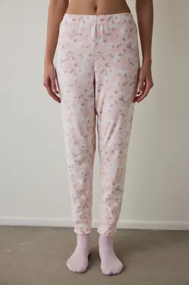 ELLIE PRINTED FUZZY PANTS PNYNO0SM25SK