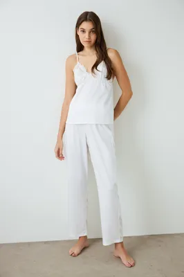 Bridal Charming Satin Nightshirt & Pants Set PNZ546DW25SK