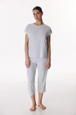 Chloe Grey Capri Pajama Set PNZJXELC26IY