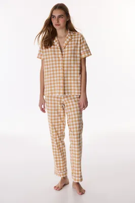 Picnic Mood Short Sleeve Shirt Trousers Set PNZTR04C26IY